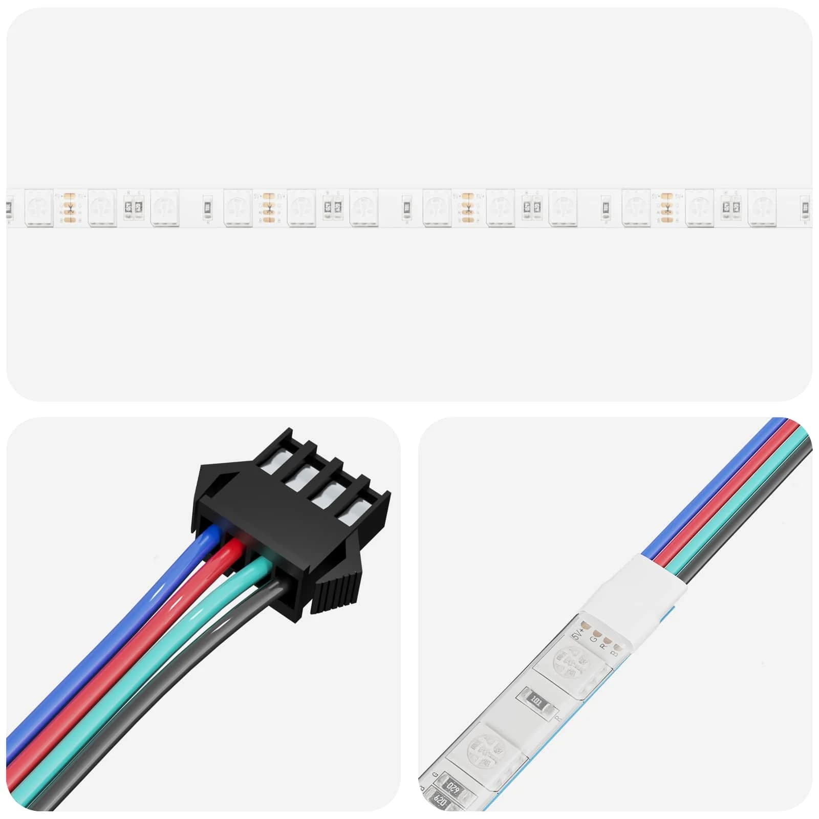 LED trak 12 kos Črna in prozorna Baker in plastika - slika 4