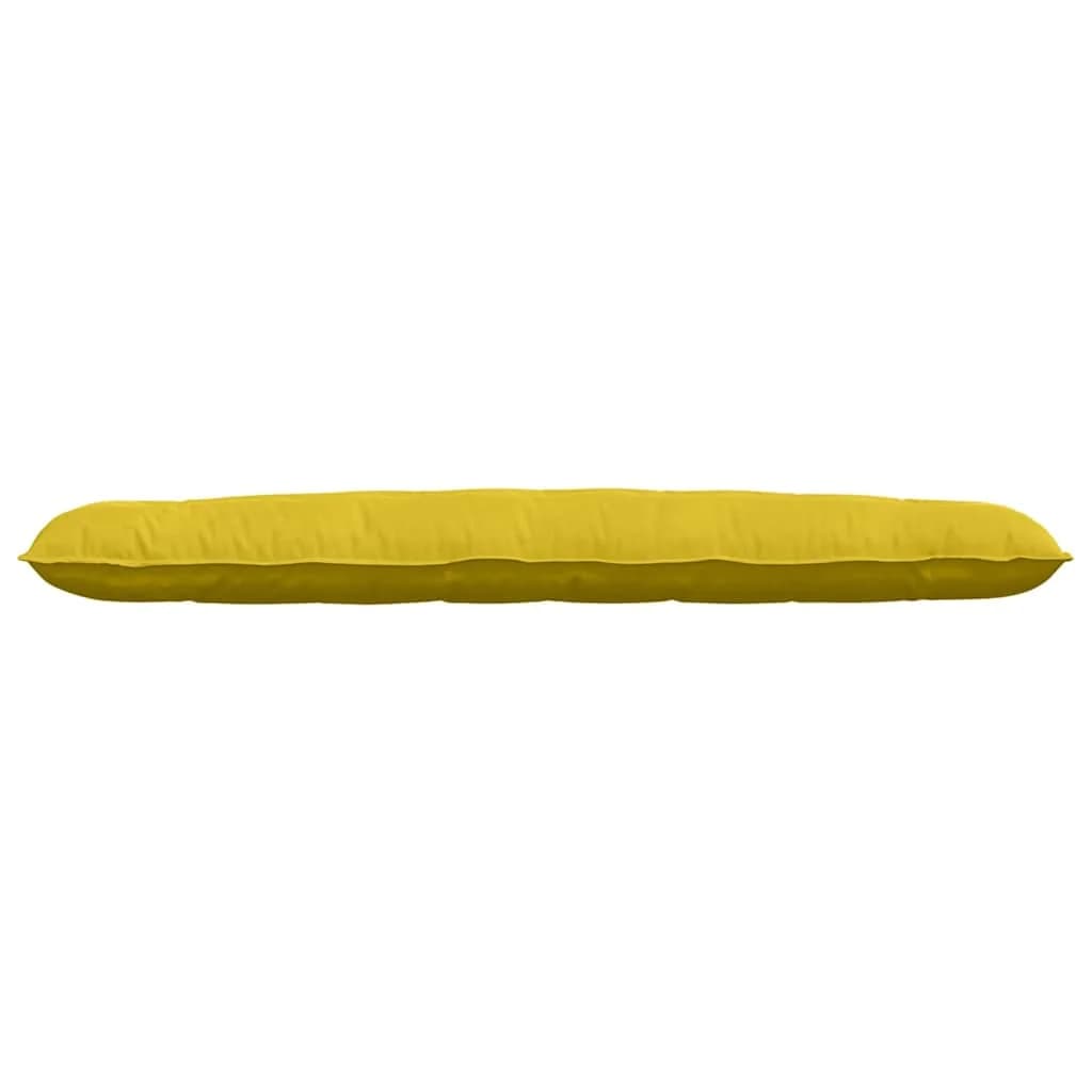 Poglavni vzglavnik Rumena 200 x 50 cm Žametna tkanina - slika 5