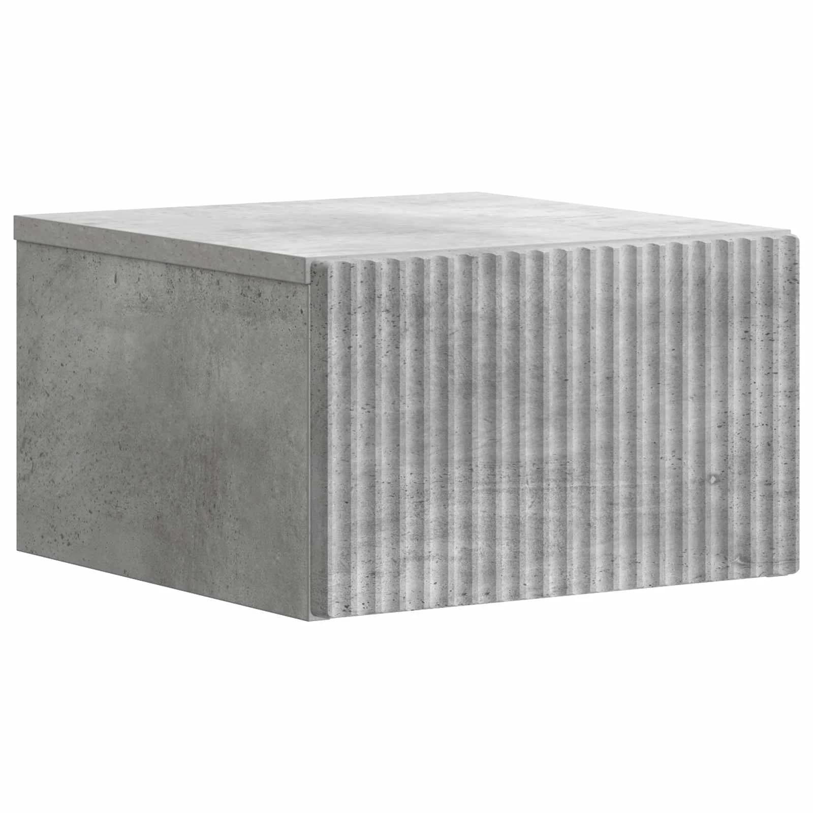 Stenski nočni omarici Betonsko siva 33 x 34,5 x 20 cm - slika 2