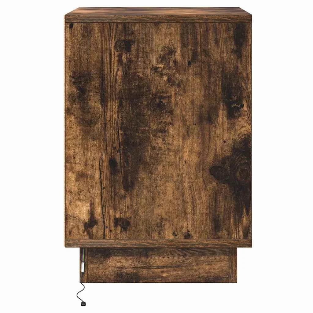 Nočna omarica Dimljeni oreh 39 x 34,5 x 50 cm Inženirski les - slika 8
