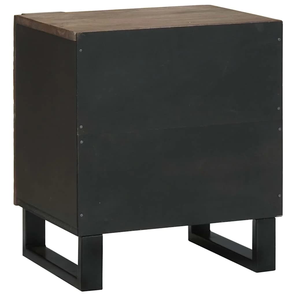 Nočna omarica 2 kos Oreh 40 x 33 x 46 cm Inženirski les - slika 7