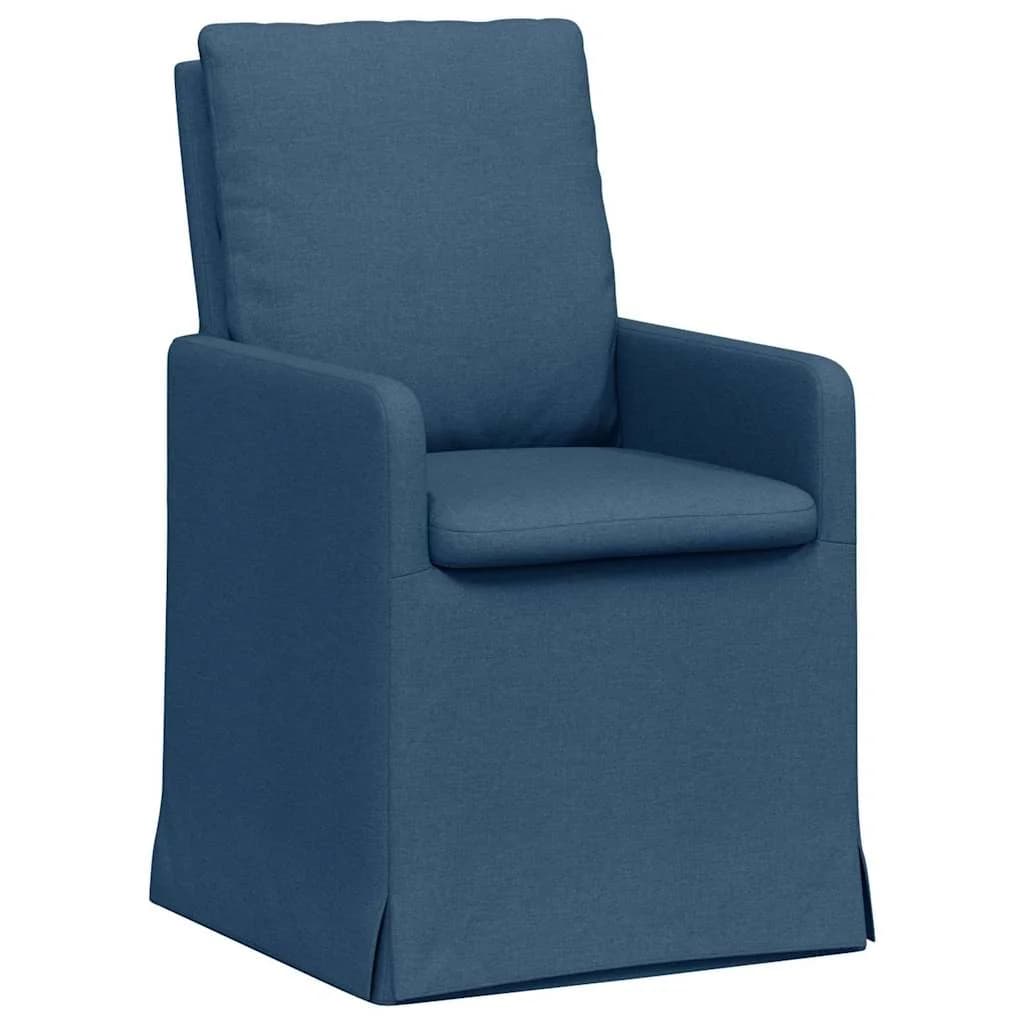 Jedilni stoli 2 kos blago Modra 57 x 67 x 98 cm - slika 2