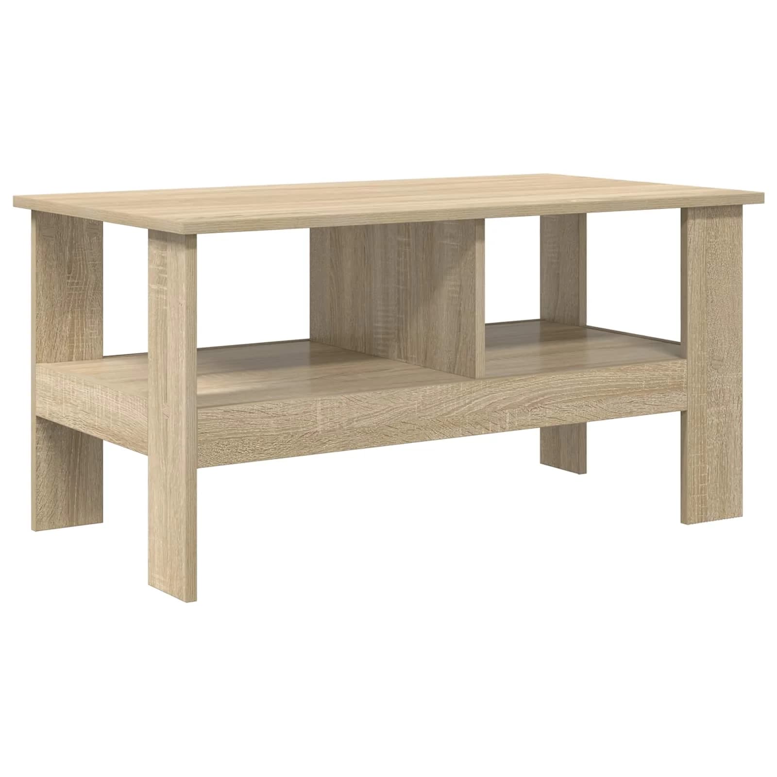 Klubska miza Sonoma hrast 90 x 50 x 45 cm Inženirski les - slika 7