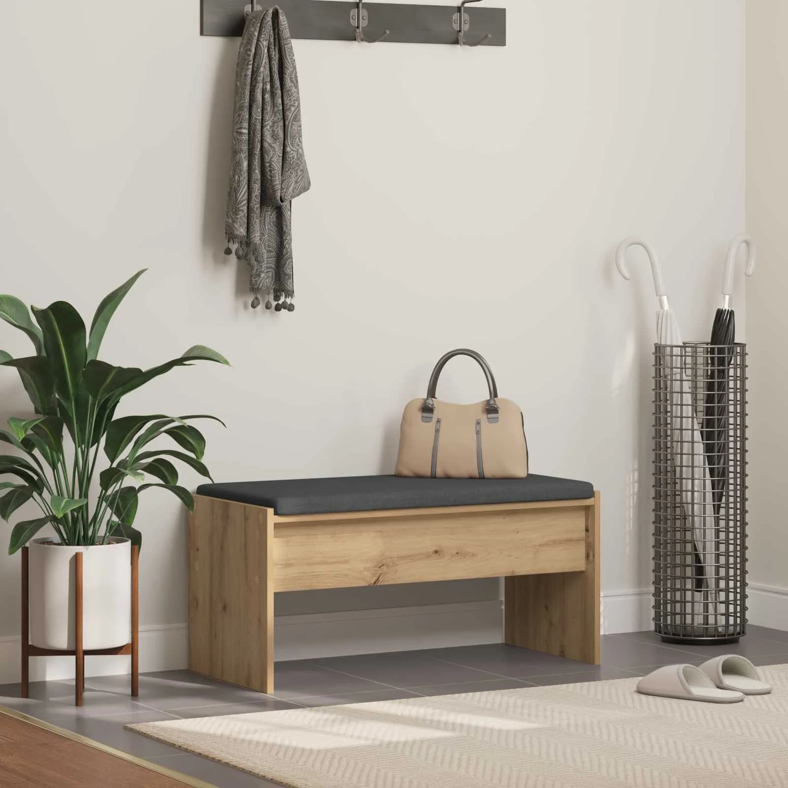 Haldna klop Umetni hrast 83 x 38 x 40 cm