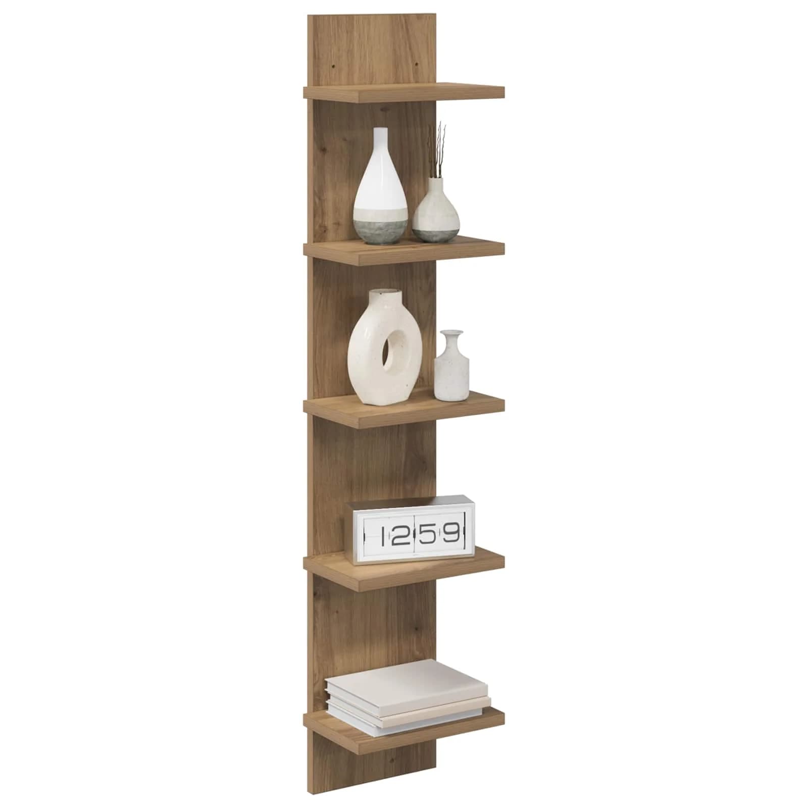 Stenska polica 2 kos Artisan hrast 22 x 15 x 100 cm - slika 3