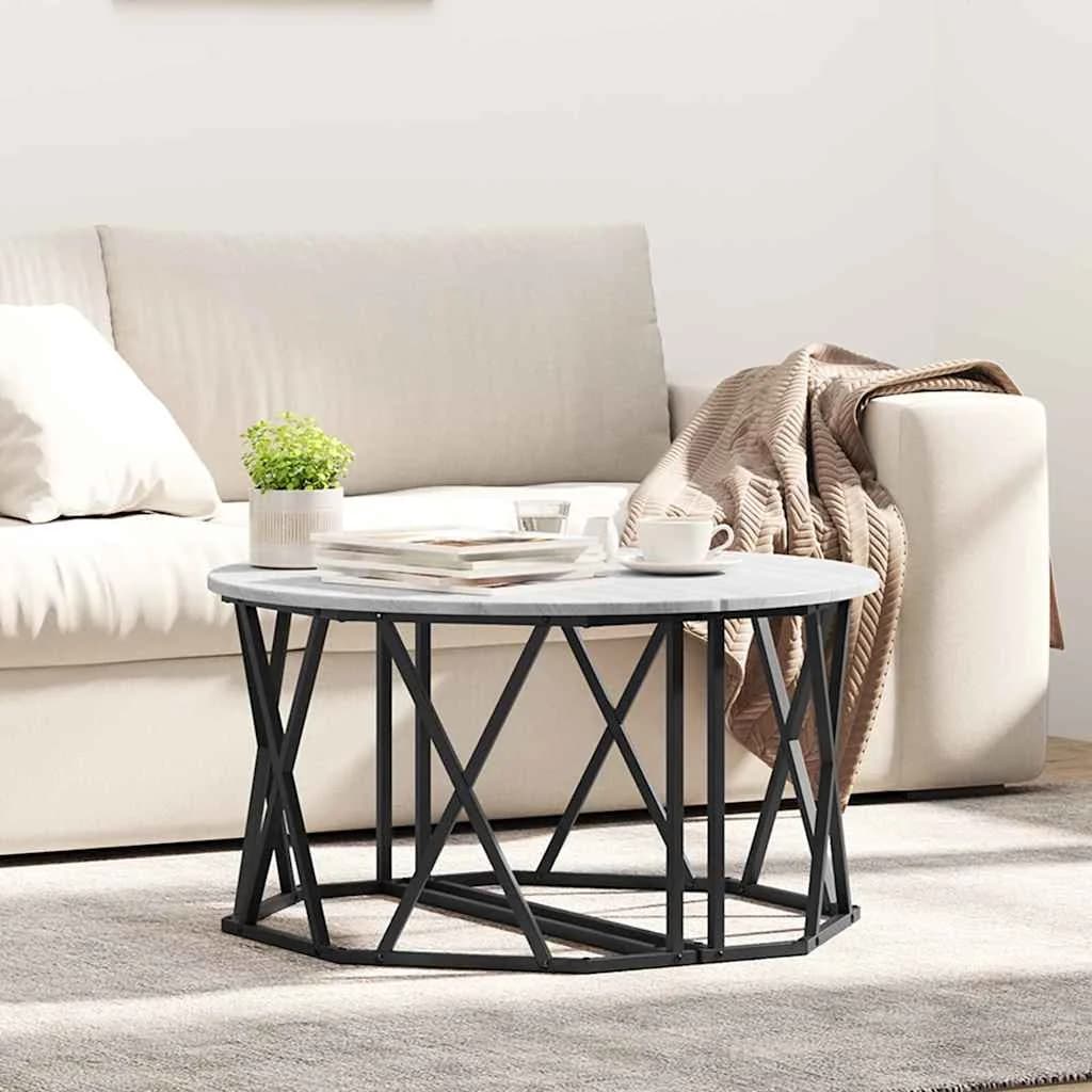 Klubska miza Siva Sonoma 80 x 80 x 42 cm