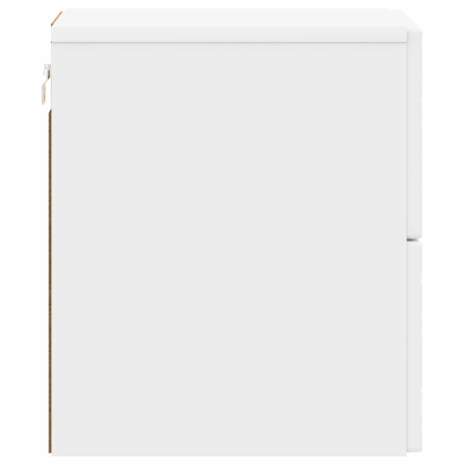 Stenski nočni omarici 2 kos Bela 34,5 x 33 x 40 cm - slika 7