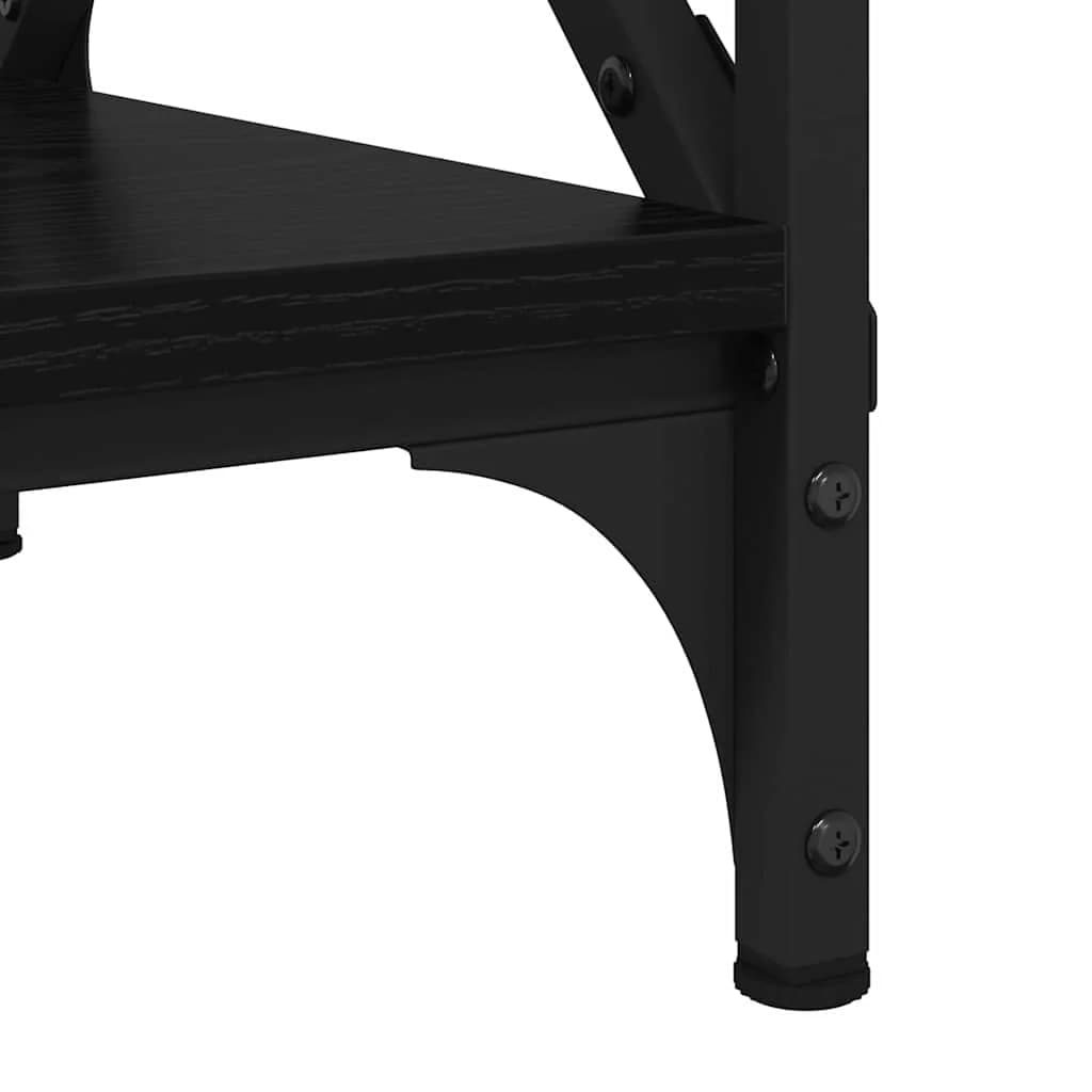 Klubska miza Črni hrast 80 x 45 x 45.5 cm Inženirski les - slika 8
