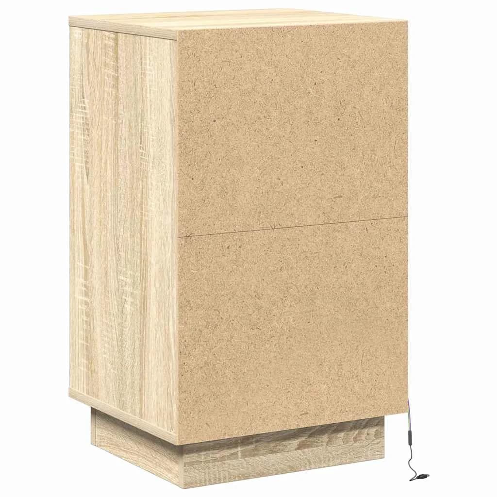 Nočna omarica Sonoma hrast 39 x 34,5 x 65 cm Inženirski les - slika 9