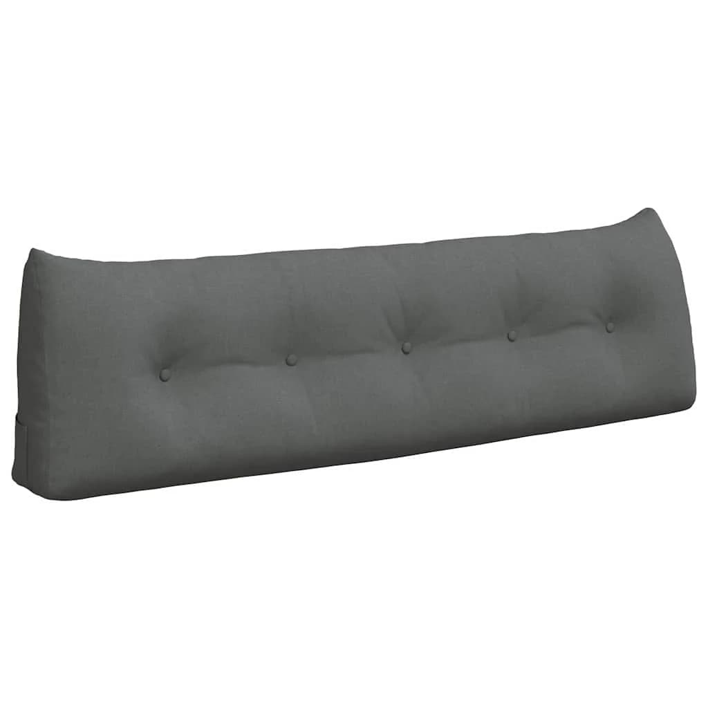Poglavni vzglavnik Temno siva 160 x 24 x 50 cm blago - slika 2