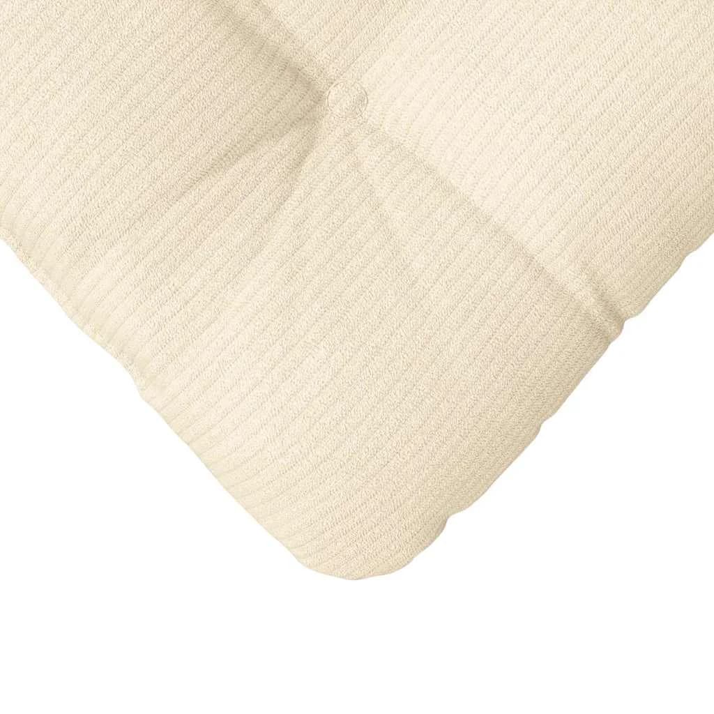 Sedežne blazine 4 kos Žametna tkanina Krem 45 x 45 cm - slika 9