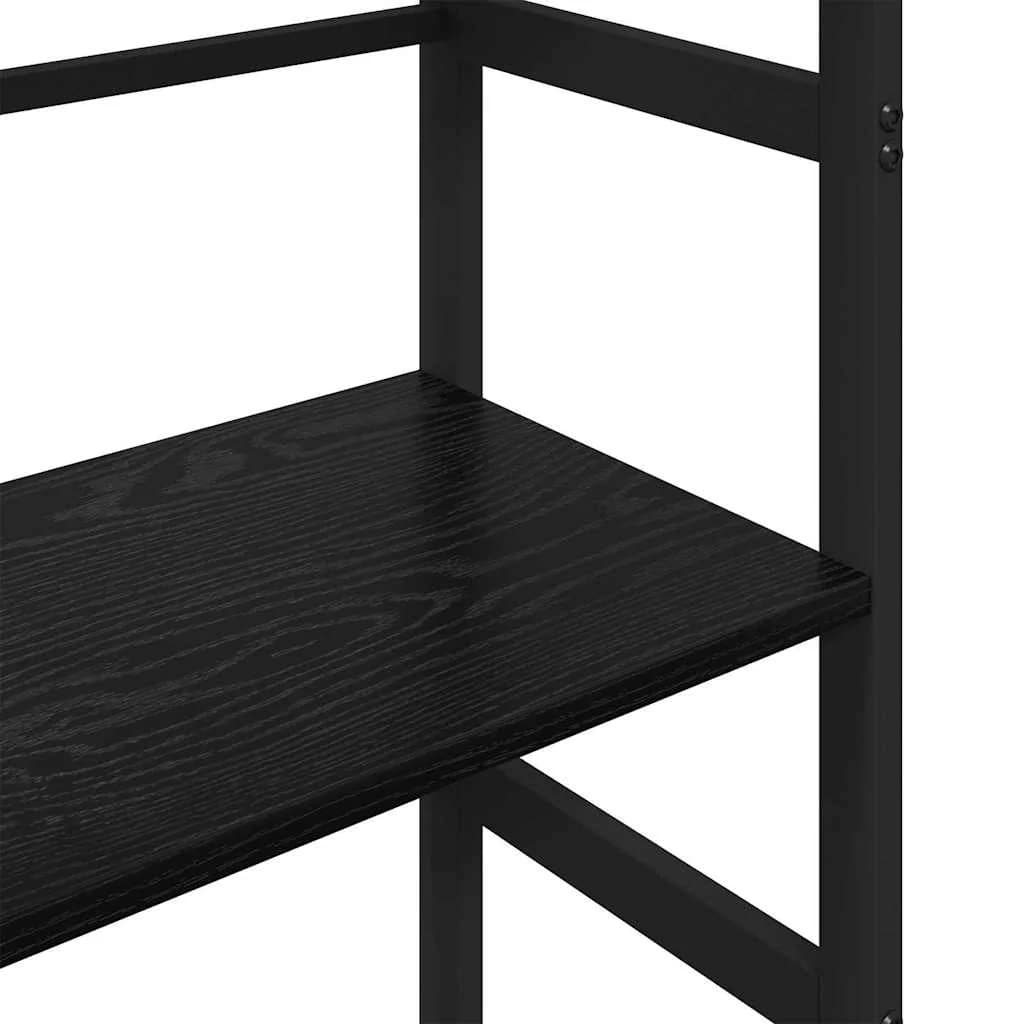 Knjižna polica 3 nivojev 40 x 29,5 x 115 cm Inženirski les - slika 8