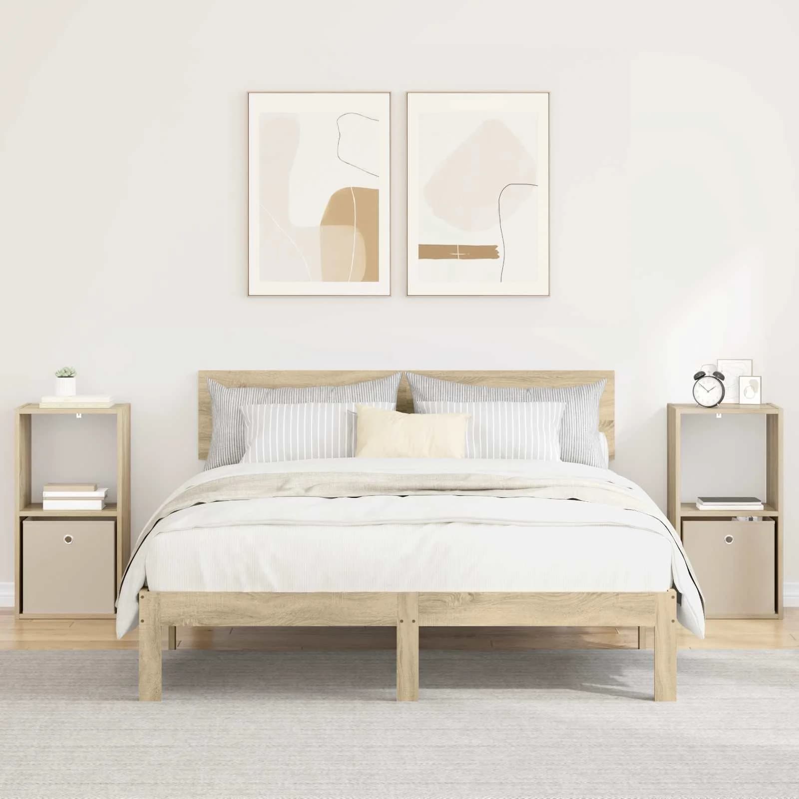Nočna omarica 2 kos Sonoma hrast 35 x 32 x 68,5 cm