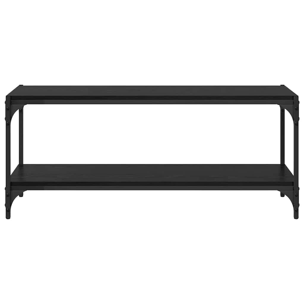 TV omarica Črna Orehovina 100x33x41cm Inženirski les in železo - slika 5