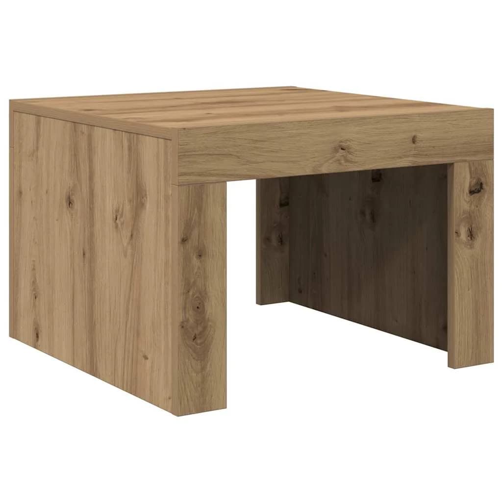 Klubska miza Umetni hrast 50 x 50 x 35 cm Inženirski les - slika 7