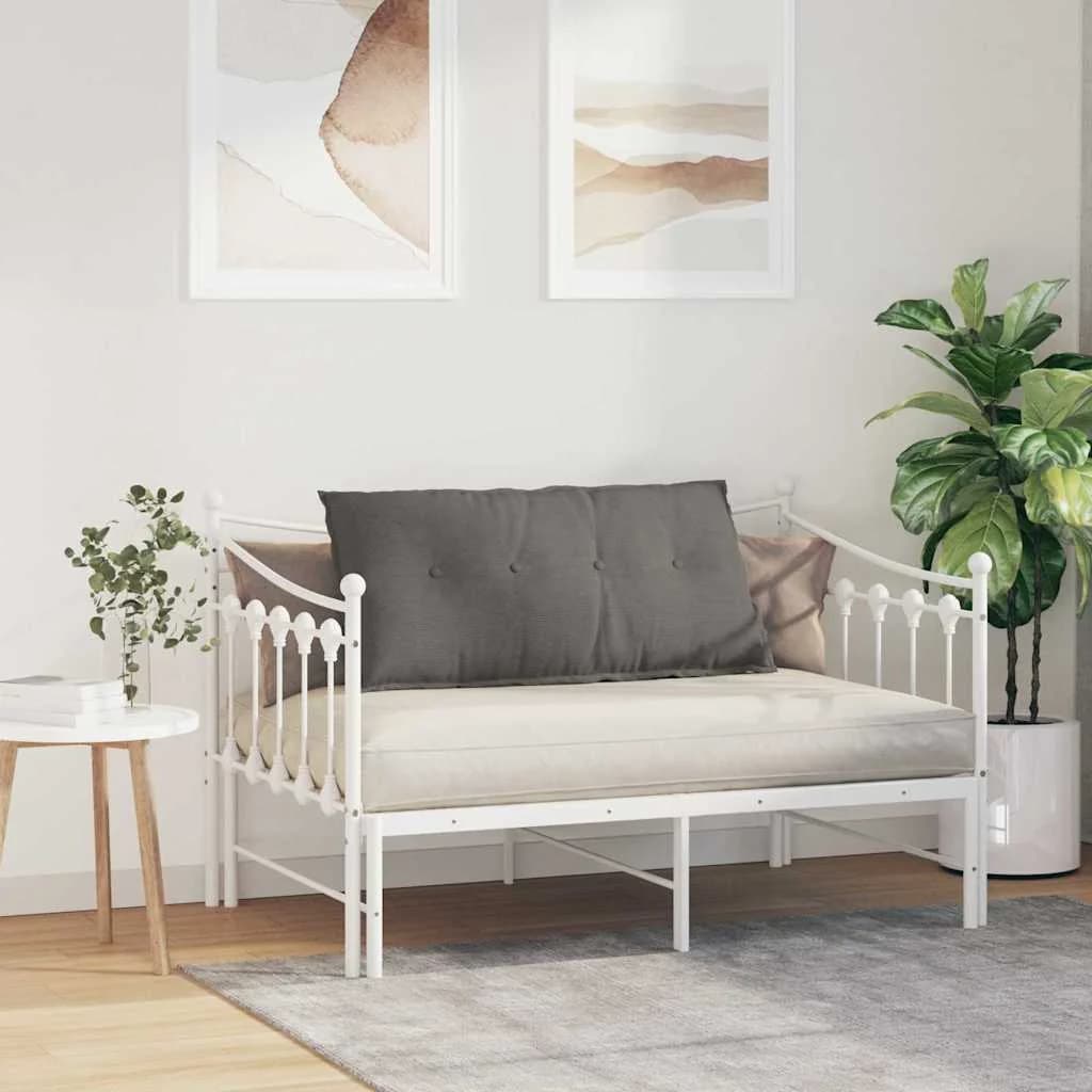 Poglavni vzglavnik Svetlo siva 100 x 50 cm Žametna tkanina - slika 4