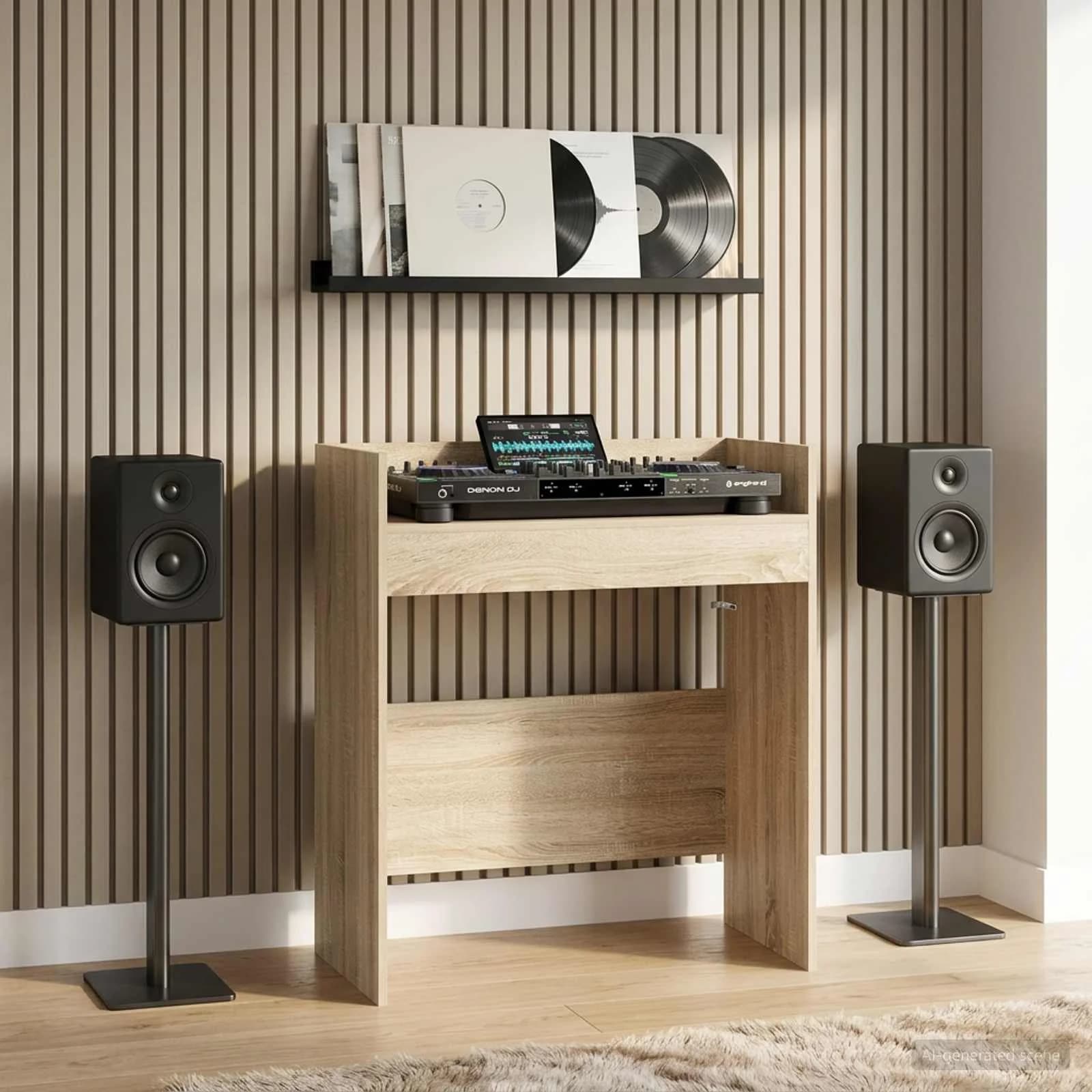 DJ miza Sonoma hrast 62 x 45 x 102 cm Inženirski les