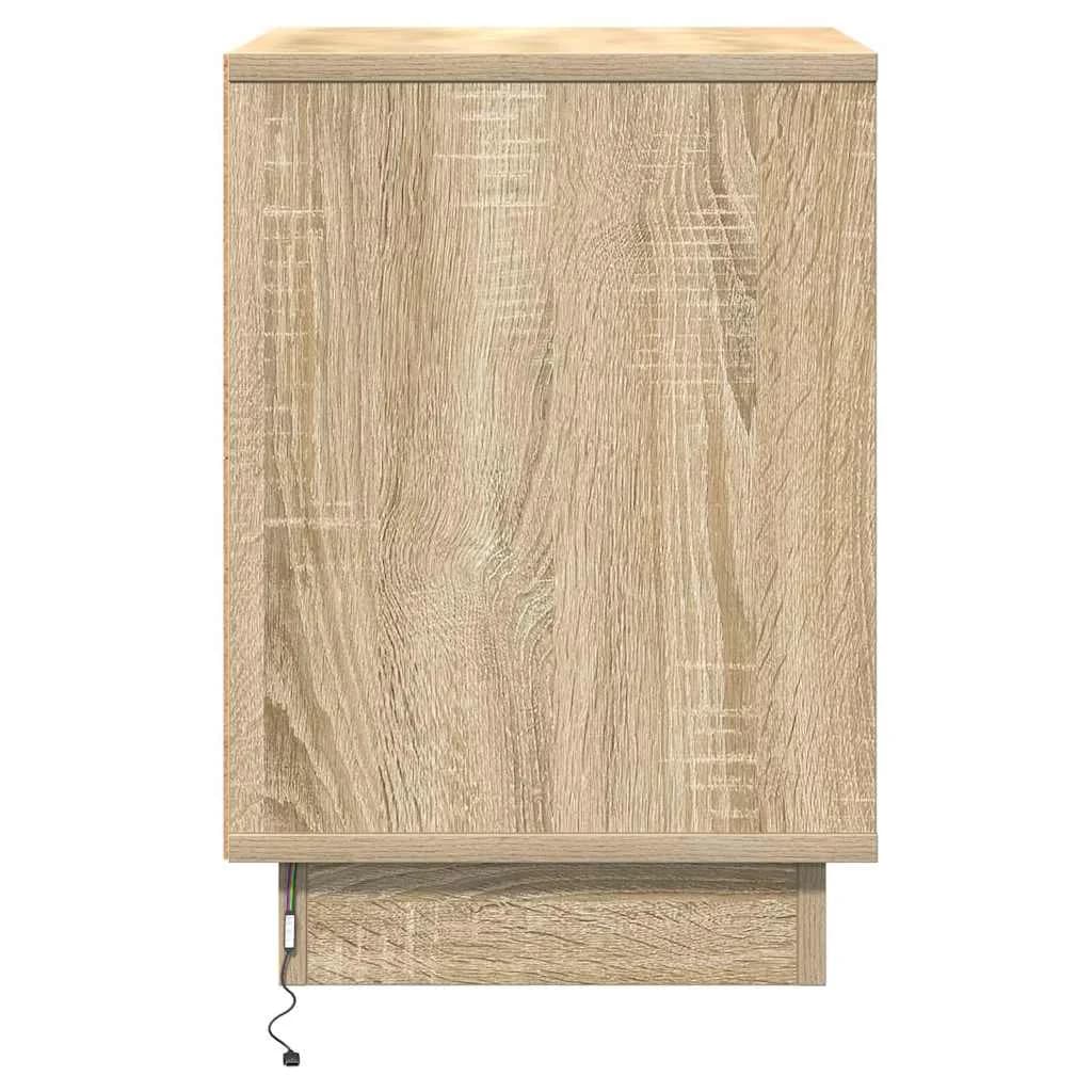 Nočna omarica 2 kos Sonoma hrast 39 x 34,5 x 50 cm - slika 9
