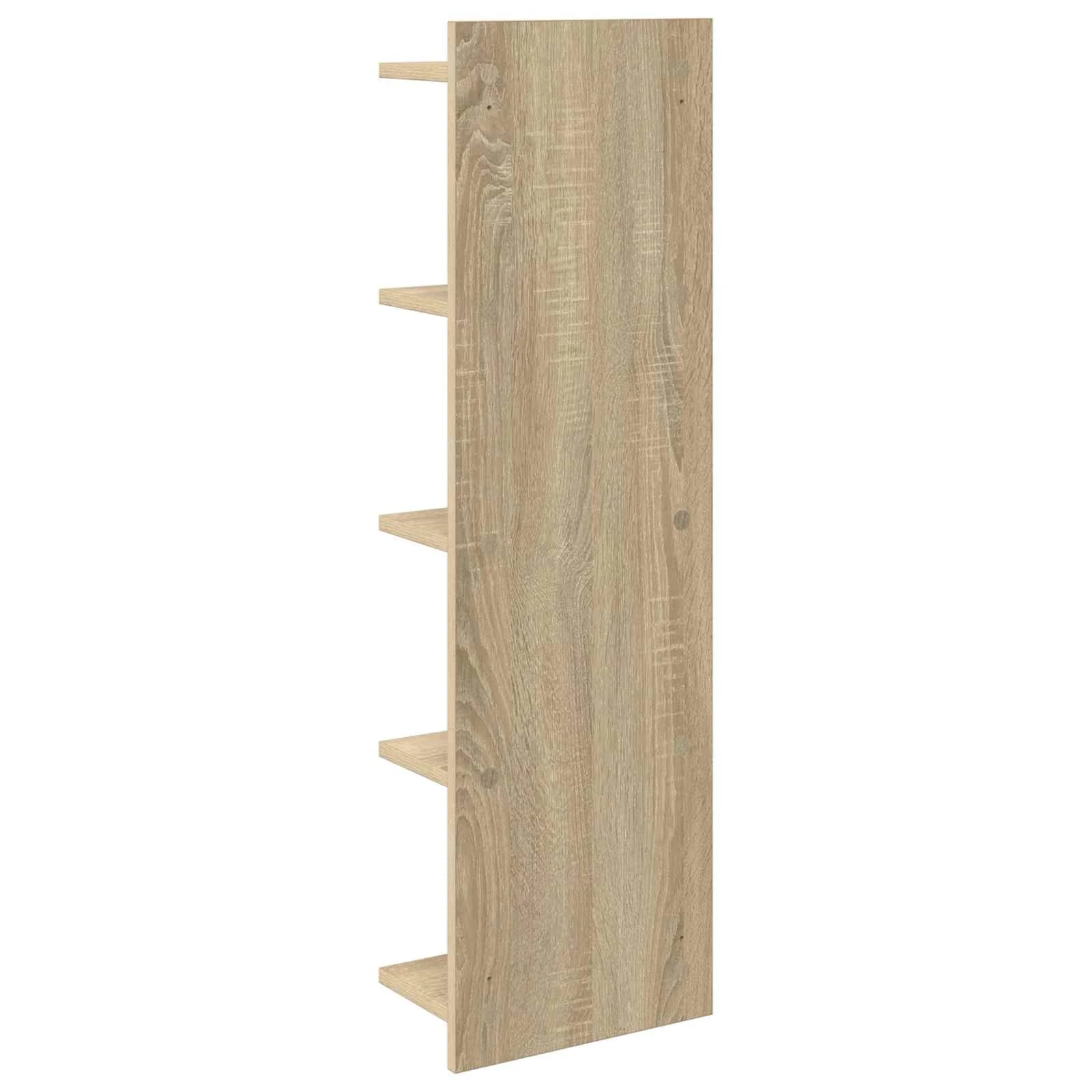 Stenska polica 2 kos Sonoma hrast 30 x 15 x 100 cm - slika 6