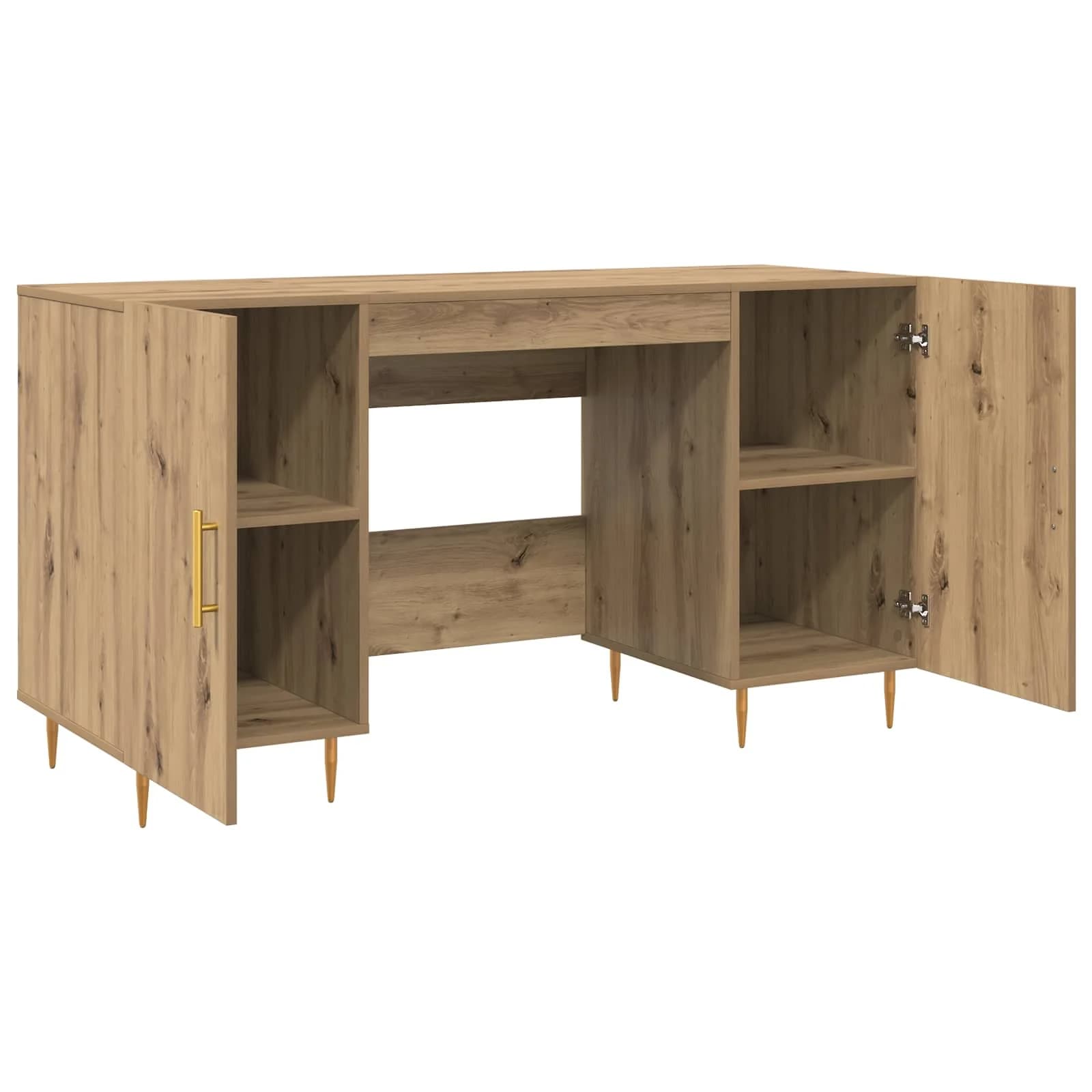 Miza artisan hrast Inženirski les 140 x 50 x 75 cm - slika 5