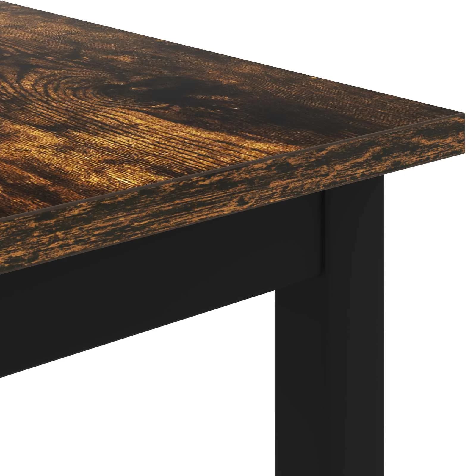 Klubska miza Dimni hrast 100 x 50 x 45 cm Inženirski les - slika 7