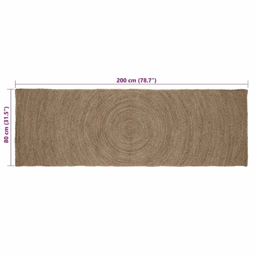 Preproge za površine Siva 80 x 200 cm Juta - slika 7