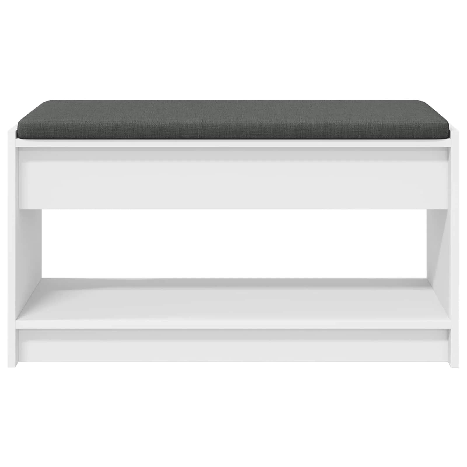 Haldna klop Bela 83 x 38 x 45 cm Oblikovan Les in Tkanina - slika 5