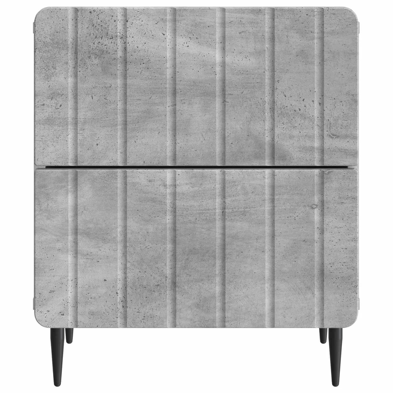 Nočna omarica Betonsko siva 43 x 34,5 x 49,5 cm Inženirski les - slika 5