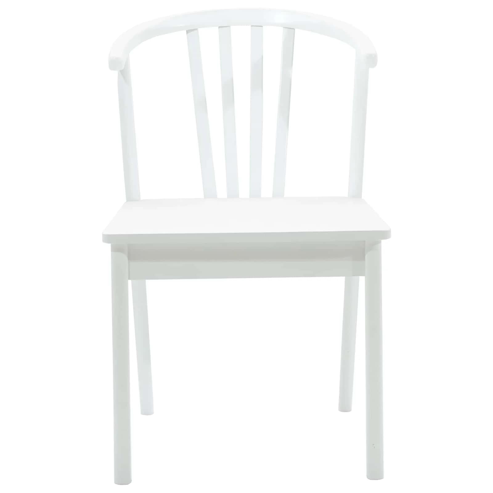 Jedilni stol 2 kos Trda guma Bela 51 x 61 x 80,5 cm - slika 5