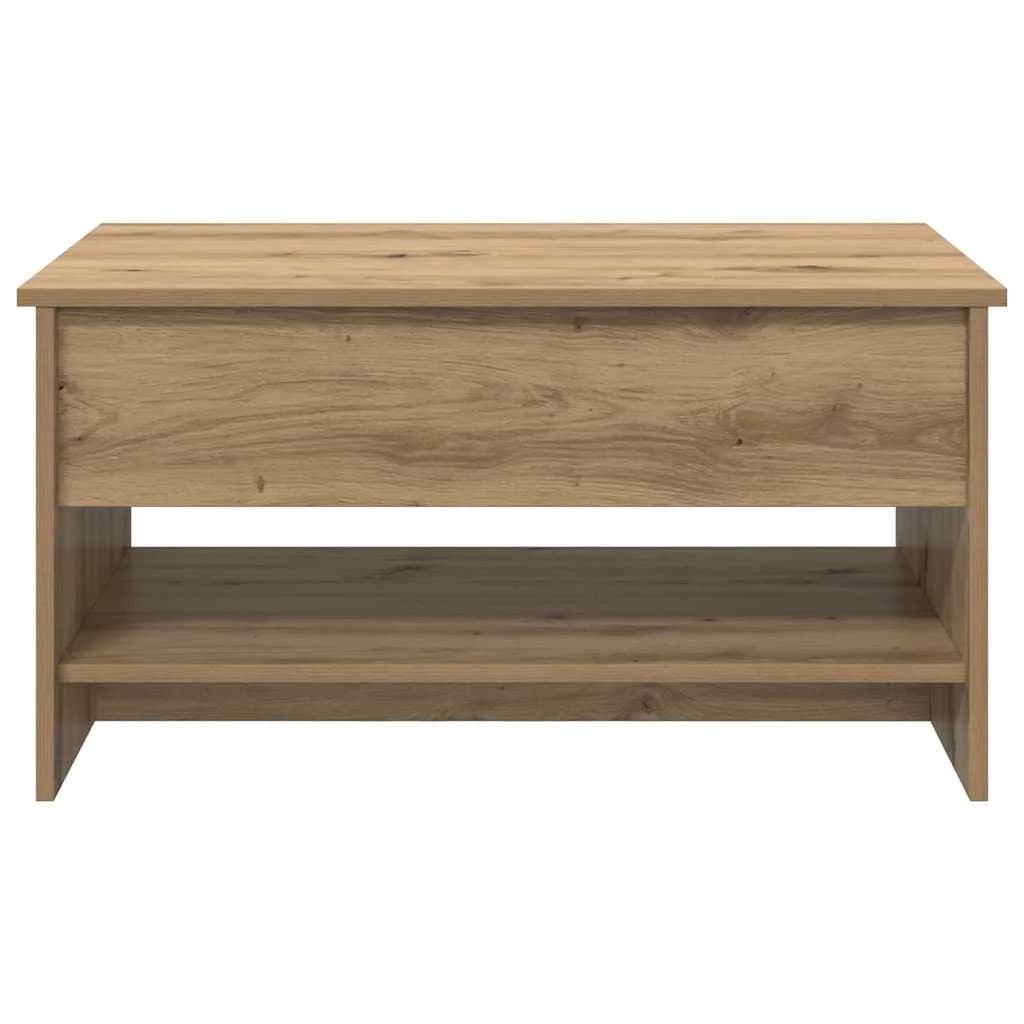 Klubska miza Umetni hrast 80 x 50,5 x 41,5 cm Inženirski les - slika 6