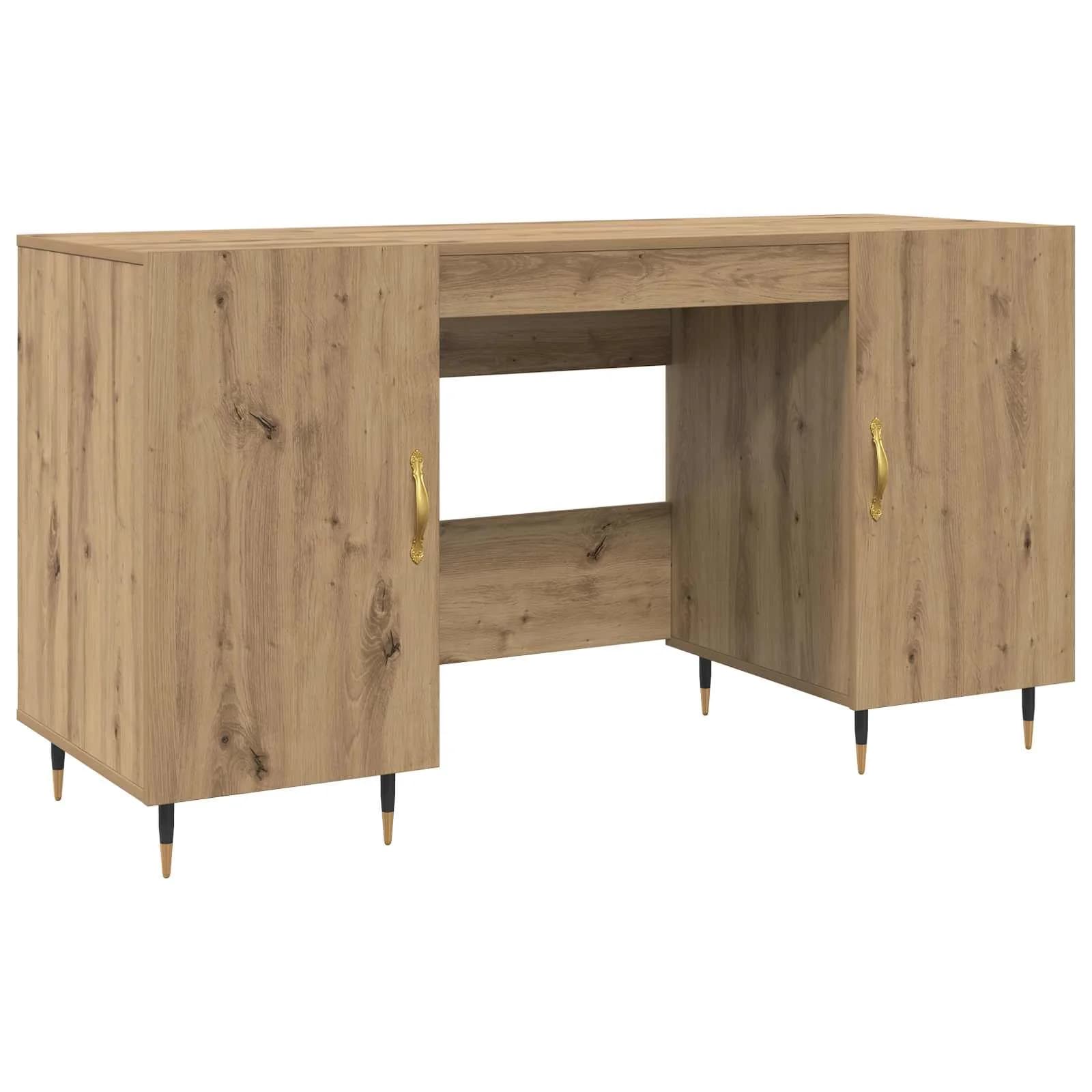 Miza artisan hrast Inženirski les 140 x 50 x 75 cm - slika 2