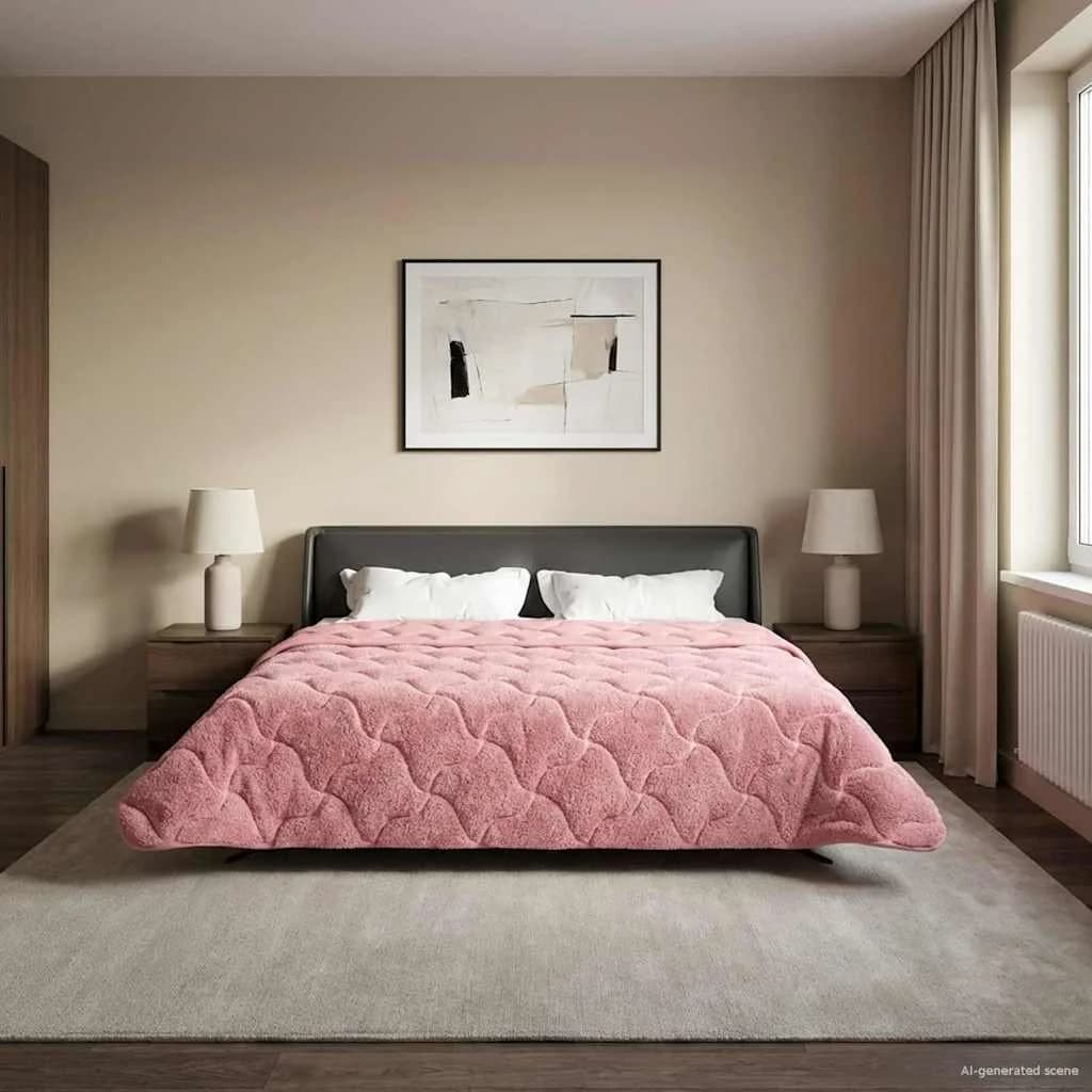 Zimska posteljnina Roza 200 x 220 cm Mikrofibra in Teddy flis - slika 4