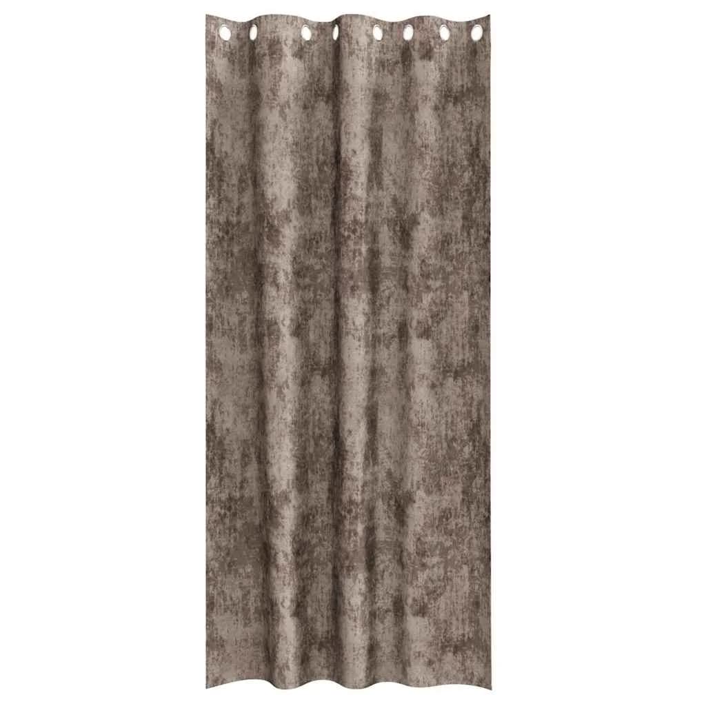 Velvete zavese 2 kos Kapučino 260 x 140 cm Žamet - slika 4
