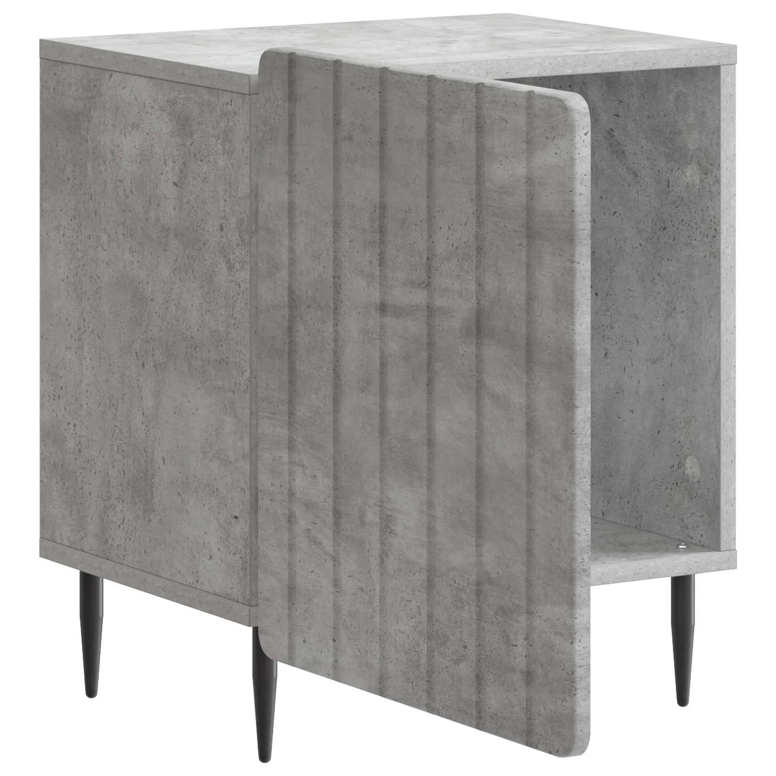 Nočna omarica 2 kos Betonsko siva 43 x 34,5 x 52 cm - slika 6