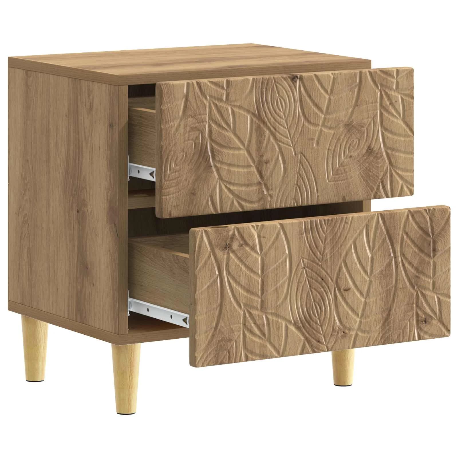 Nočna omarica 2 kos Artisan hrast 43 x 34,5 x 48 cm - slika 5