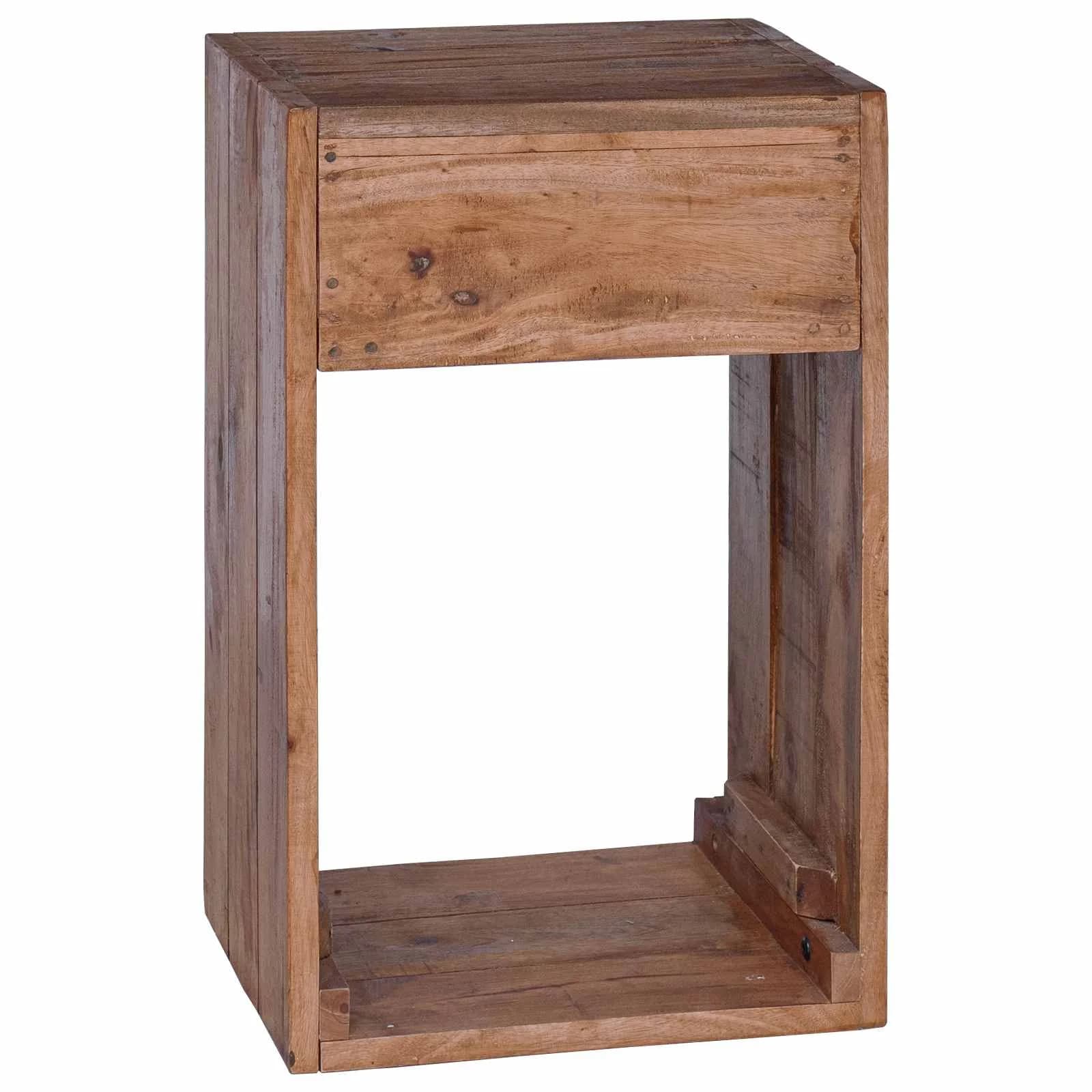 Nočna omarica Rjava 63 x 30 x 79 cm Masivni mahagonijev les - slika 7