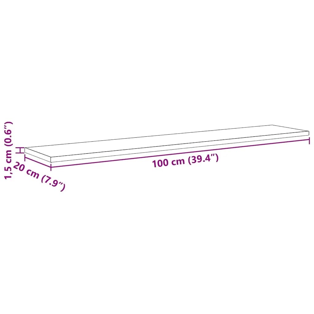 Polica za knjige 3 nivojev 4 kos 100 x 20 x 1,5 cm Črna - slika 12