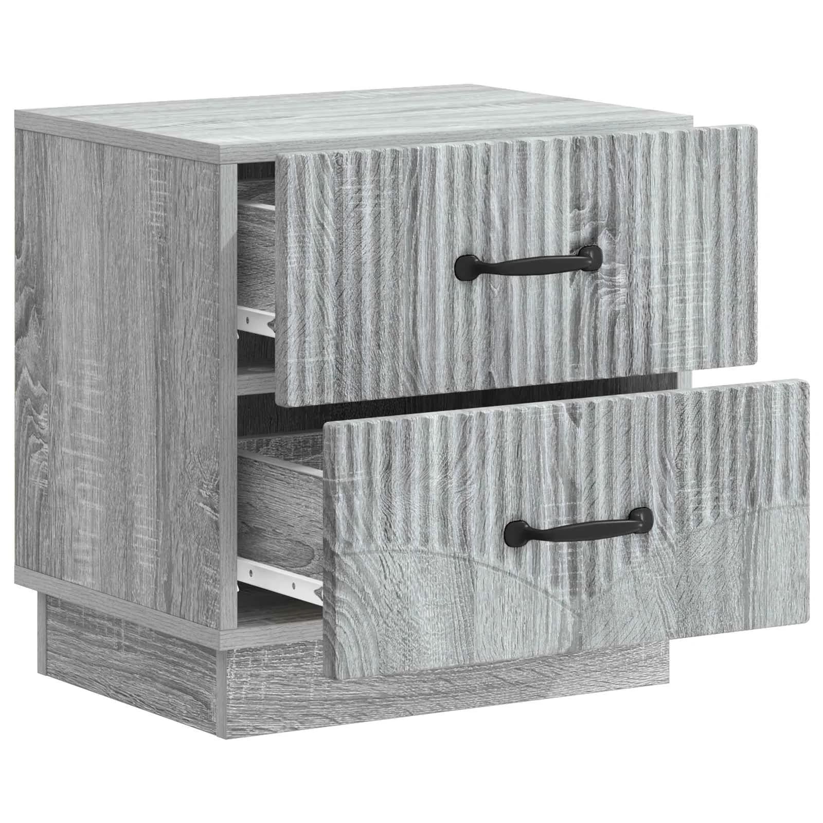 Nočna omarica 2 kos Siva Sonoma 43 x 34,5 x 44,5 cm - slika 6