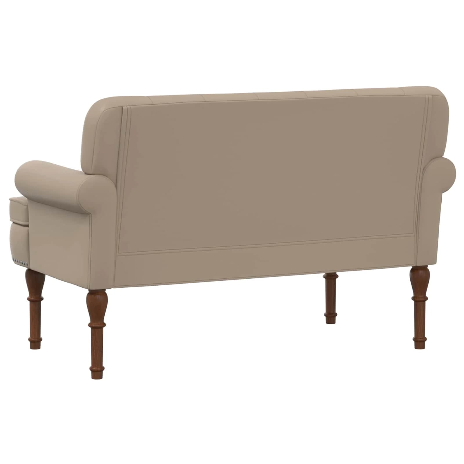Dvojnica s gumbi Kapučino 120 x 65 x 77 cm Umetno usnje - slika 5
