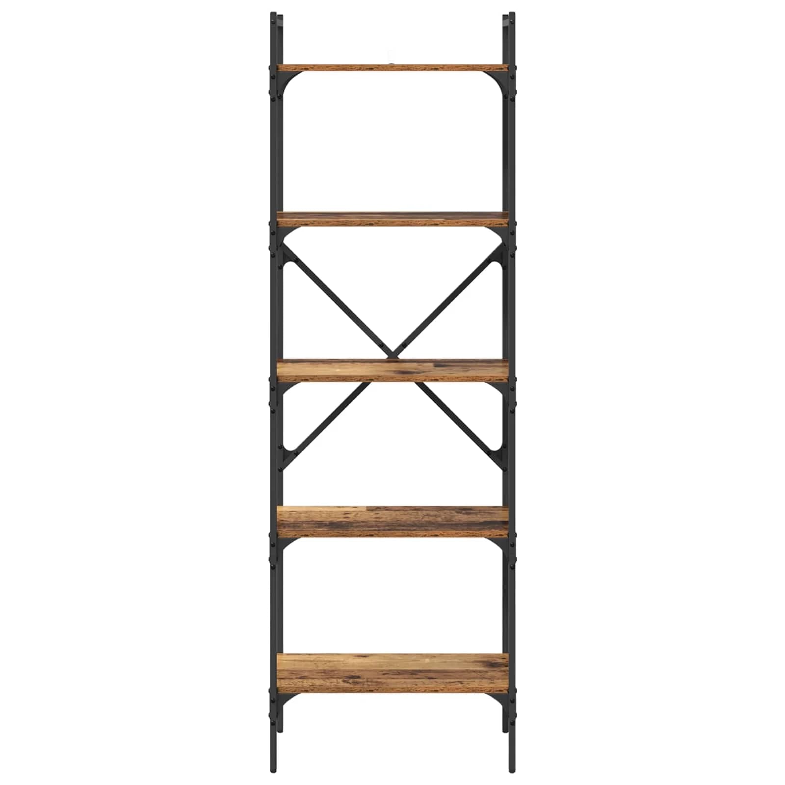 Knjižna omara 5 nivojev 56 x 32 x 174 cm Inženirski les - slika 5