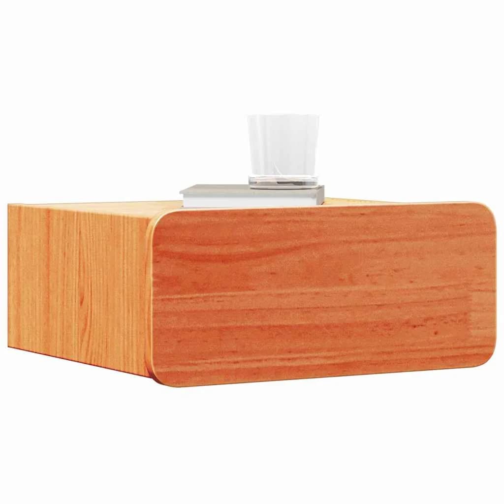 Nočna omarica 2 kos Voskast rjav 39 x 34 x 16,5 cm - slika 3