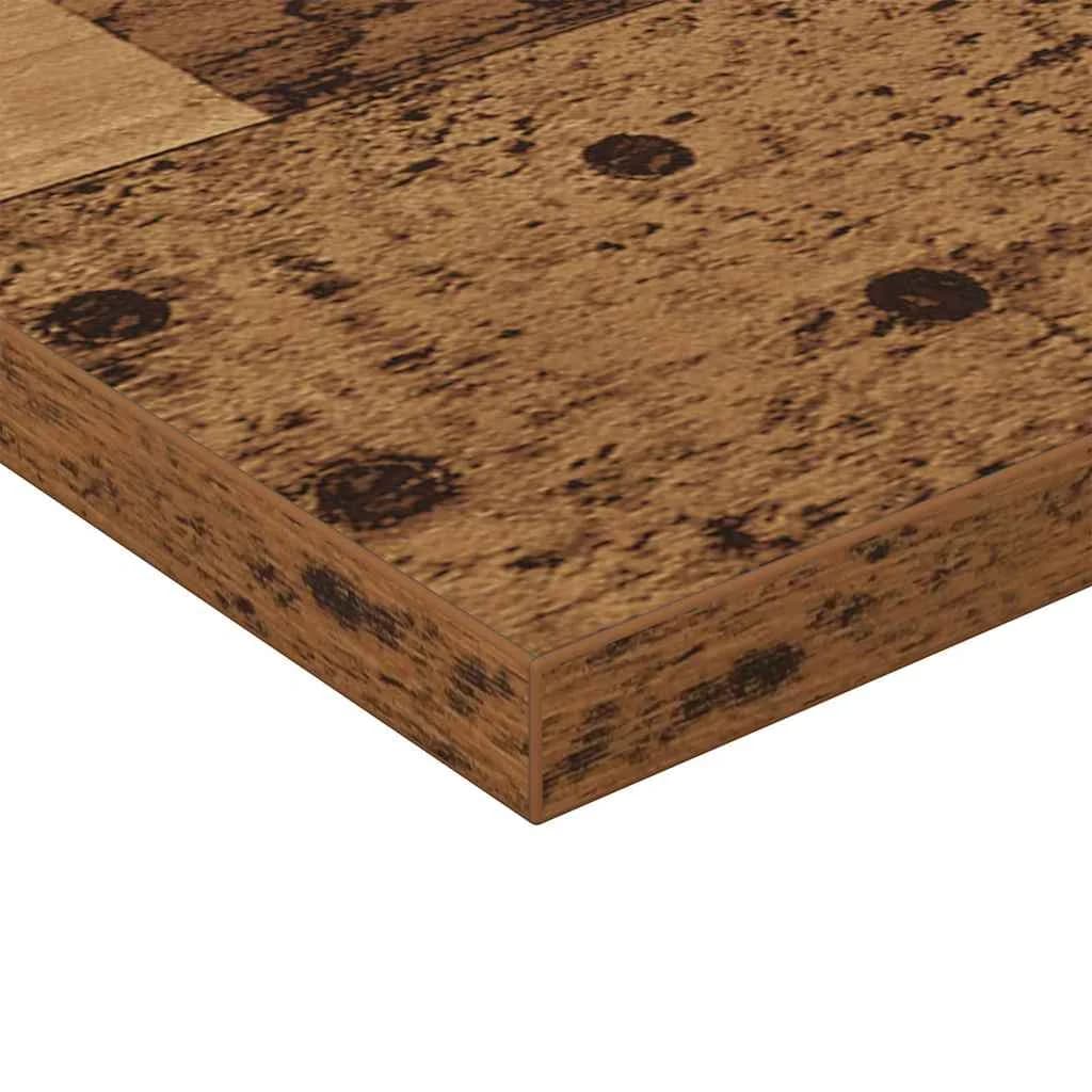 Polica za knjige 3 nivojev 4 kos 40 x 40 x 1,5 cm Rjava - slika 9