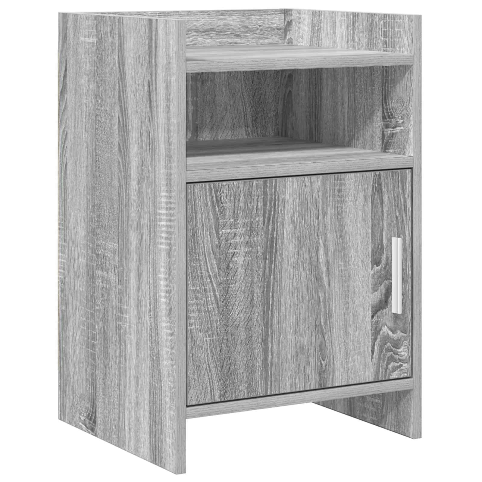 Posteljne mize Siva Sonoma 40 x 36 x 60 cm Inženirski les
