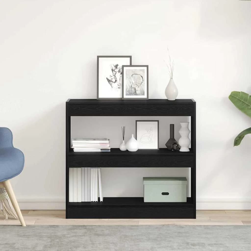 Knjigovni omar 2 nivojev 2 kos 80 x 30 x 72 cm Inženirski les - slika 4