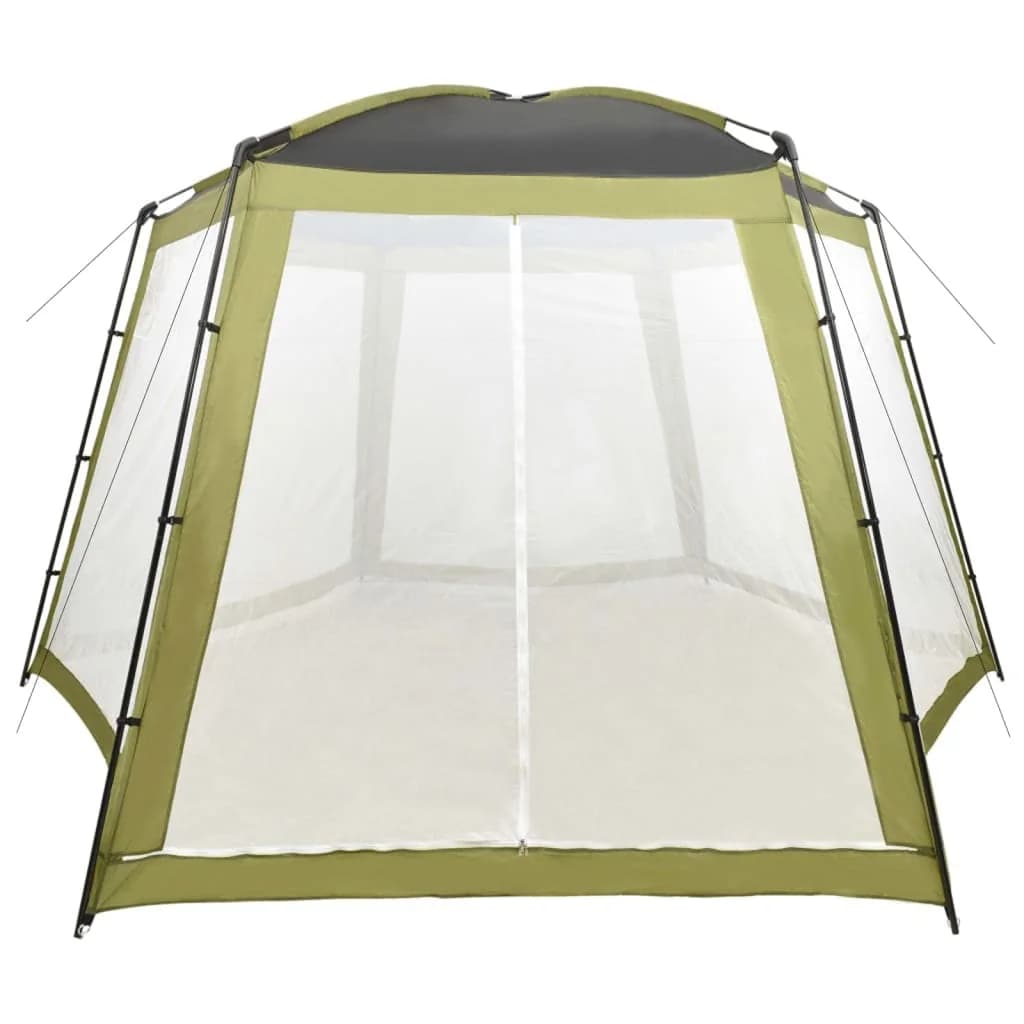 Šotor za bazen iz blaga 500x433x250 cm zelen - slika 2
