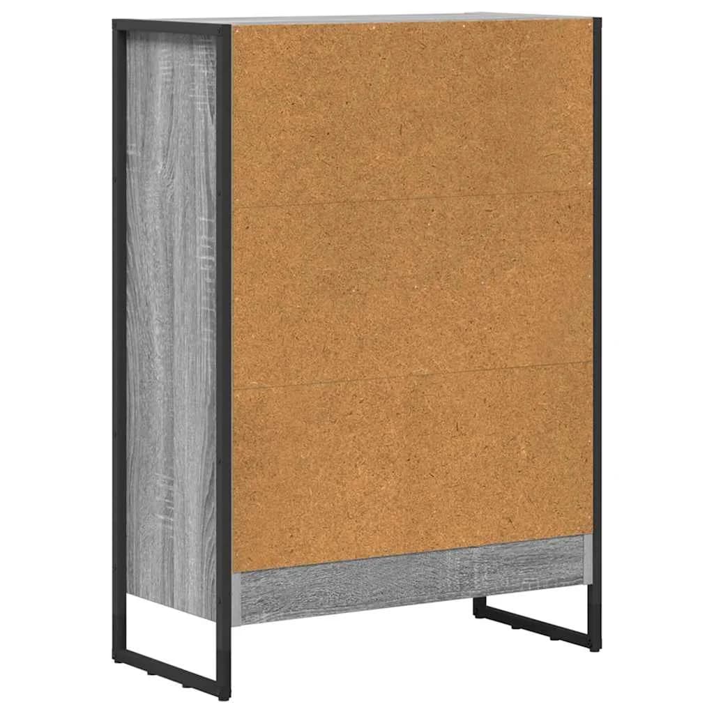 Knjigovni omar 60 x 30 x 86,5 cm Inženirski les Siva Sonoma - slika 7