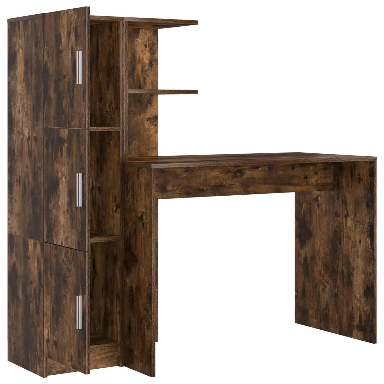 Miza Dimljeni oreh 133,5 x 50 x 124 cm 2 kos - slika 7