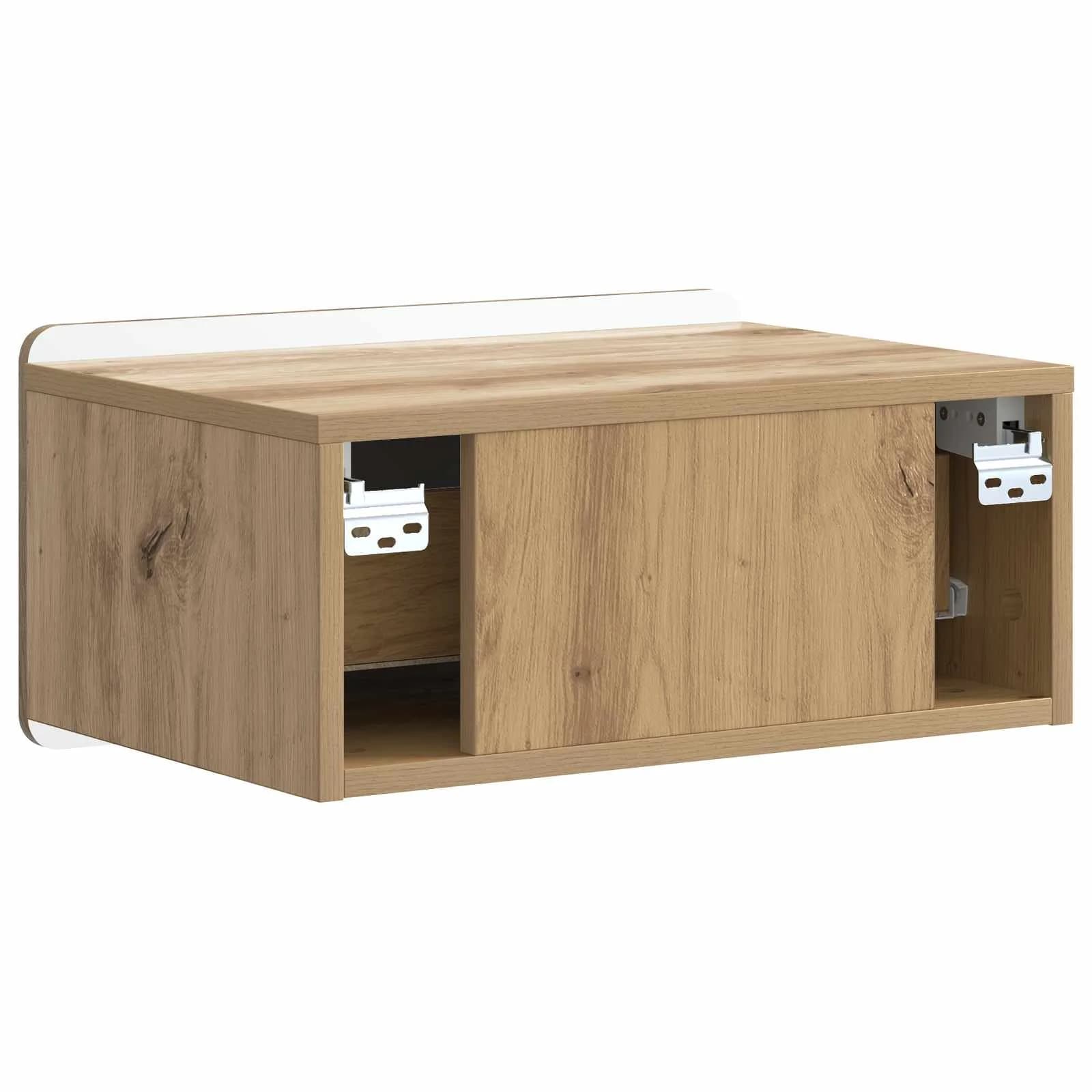 Stenski nočni omarici Artisan hrast 49 x 34,5 x 24 cm - slika 7