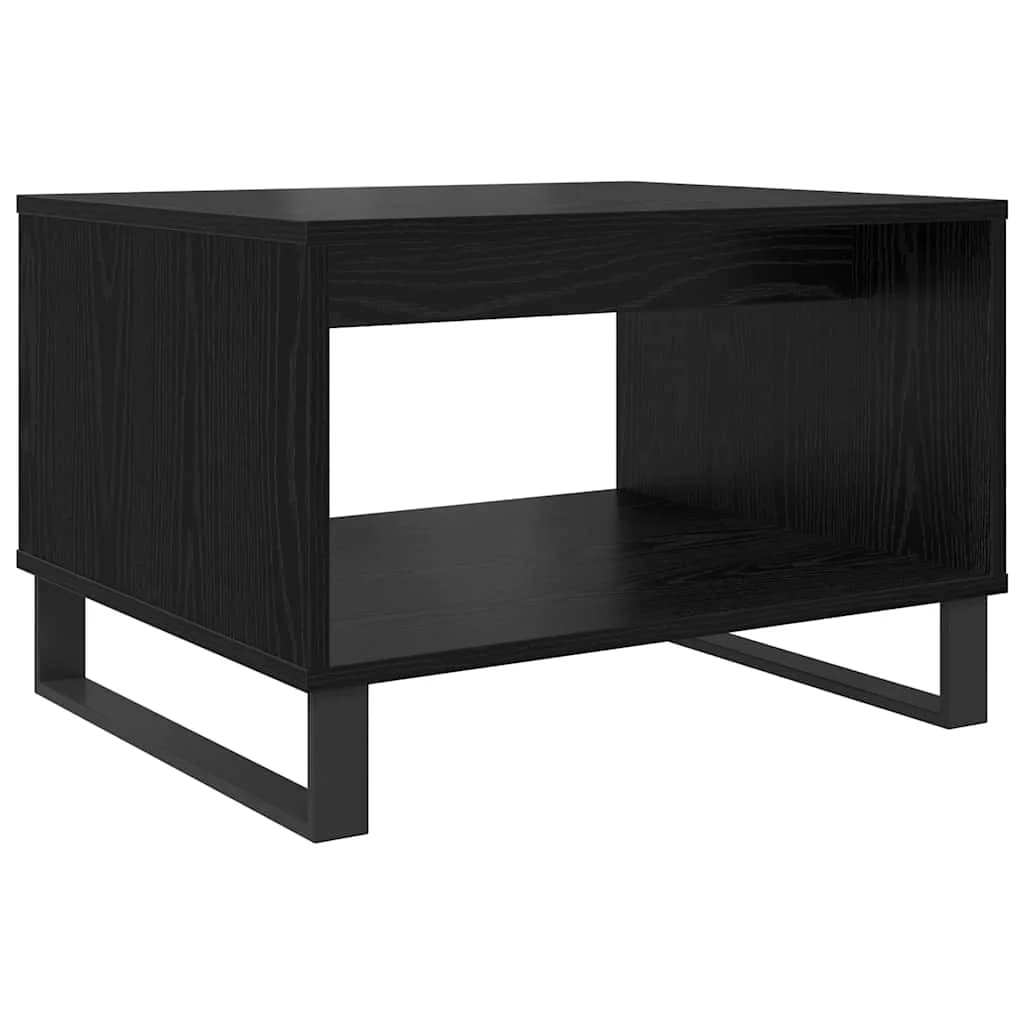 Klubska miza Črni hrast 60 x 50 x 40 cm Inženirski les - slika 7