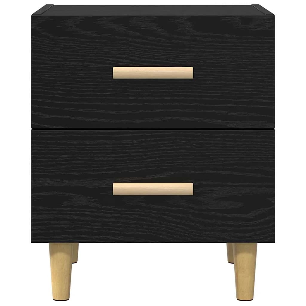 Posteljna omarica 2 kos Črna Orehovina 40 x 35 x 47.5cm - slika 7